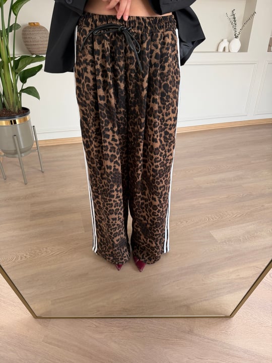 Üç Çizgili Leopar Pantolon