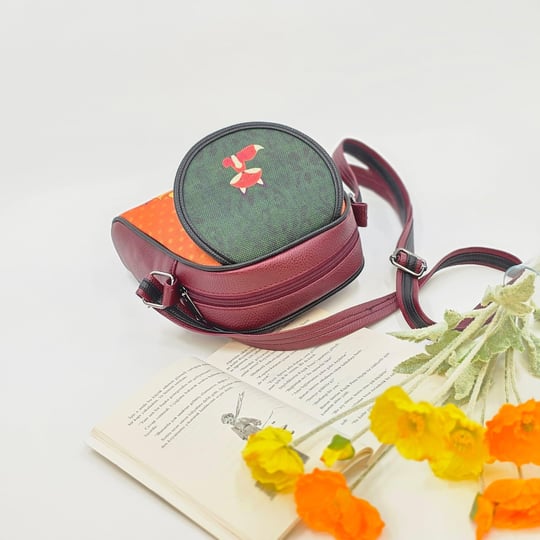 Küçük Prens Figürlü Küçük Postacı Omuz Çantası Etnik Bohem Style - Bordo