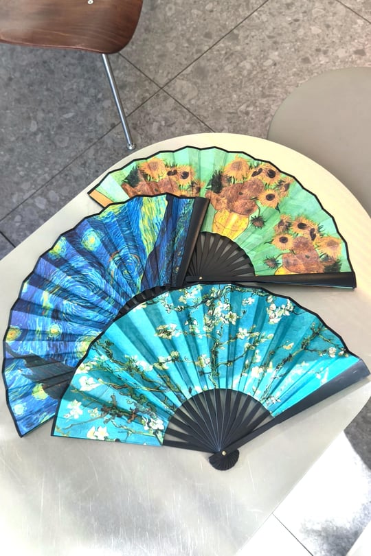 Van Gogh Badem Ağacı Yelpaze