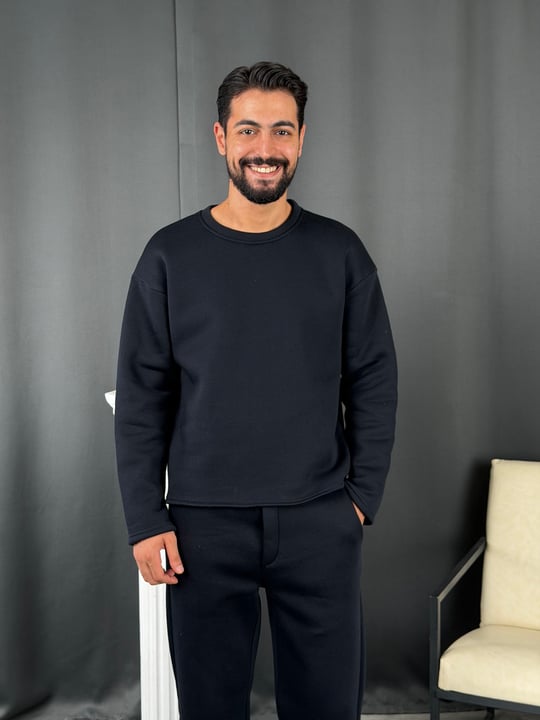 3 İplik Basic Oversize Takım Lacivert