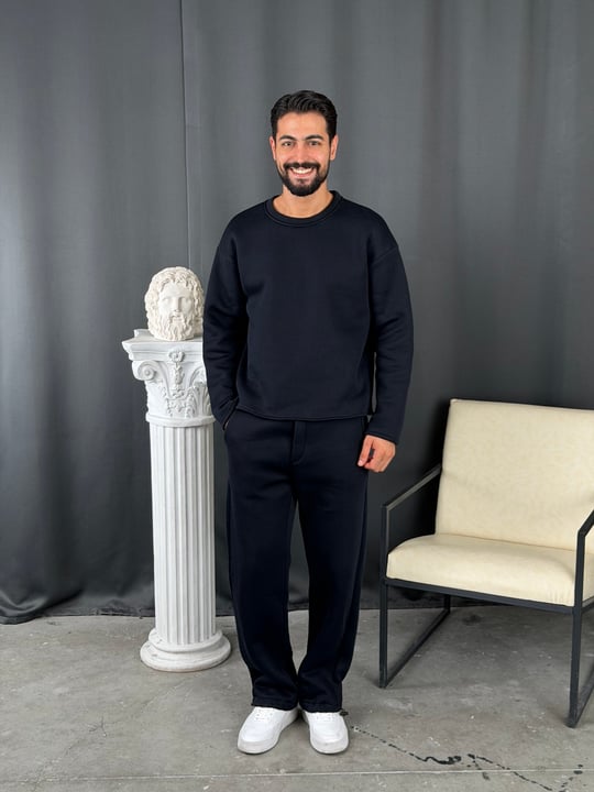 3 İplik Basic Oversize Takım Lacivert