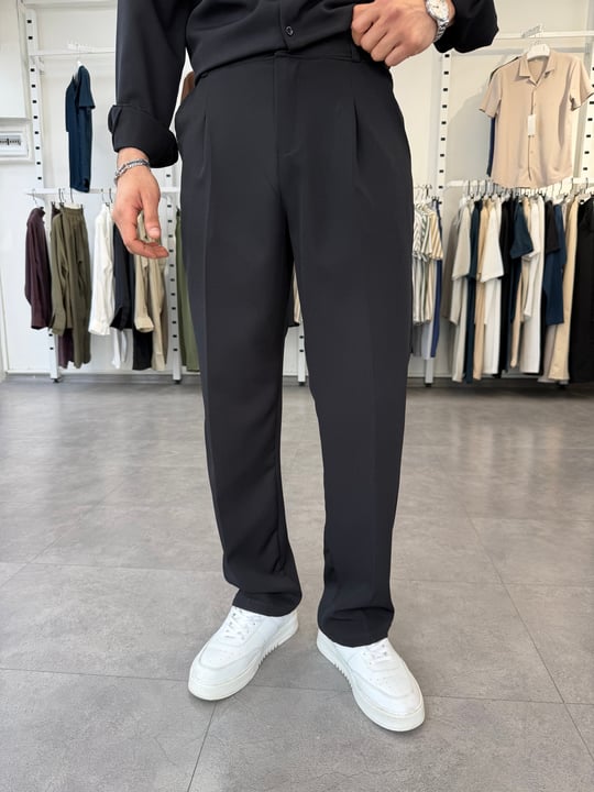 Oversize Duble Takım Siyah