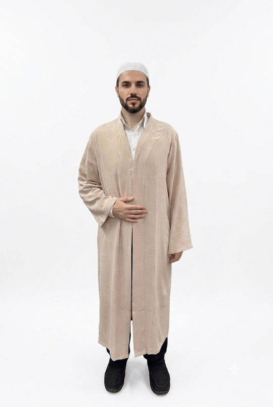 AEROBİN KUMAŞ LÜKS NAMAZ CÜBBESİ-BEJAEROBİN KUMAŞ LÜKS NAMAZ CÜBBESİAEROBİNCB-SH01CÜBBE MODELLERİSUFFA