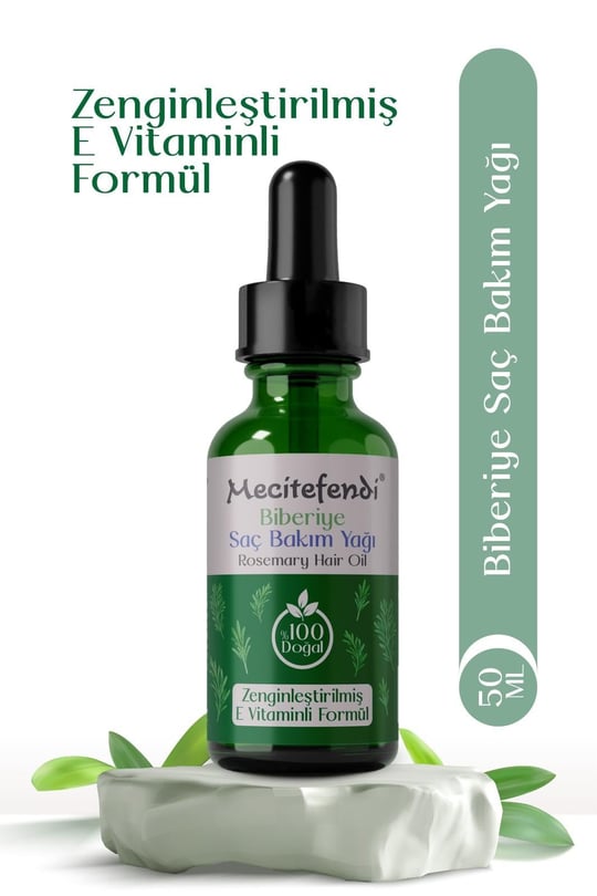 %100 Doğal Biberiye Saç Bakım Yağı 50 Ml