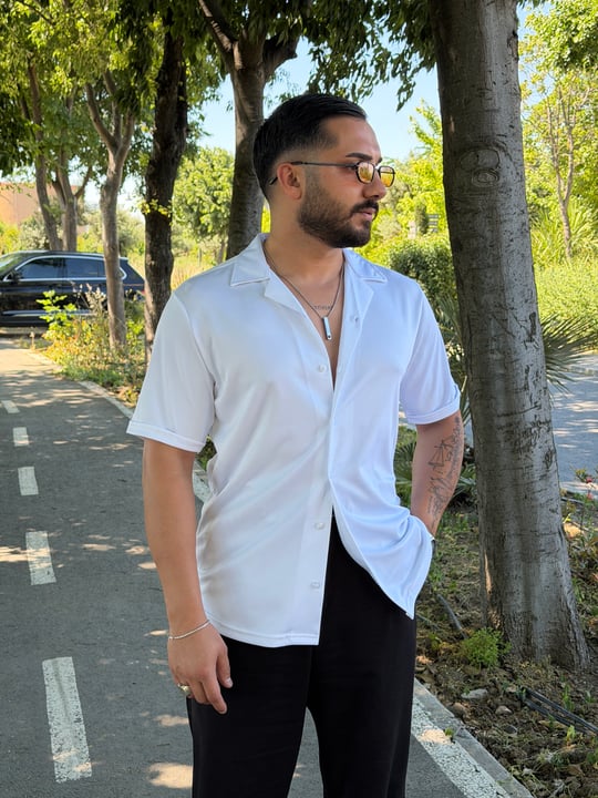 OXFORD KUMAŞ KISAKOL GÖMLEK BEYAZ