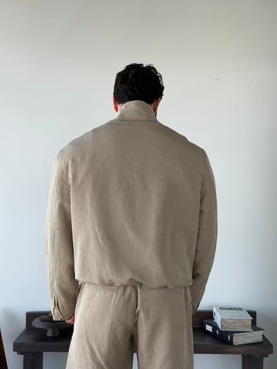 Levin Linen / Tensel Bej Ceket