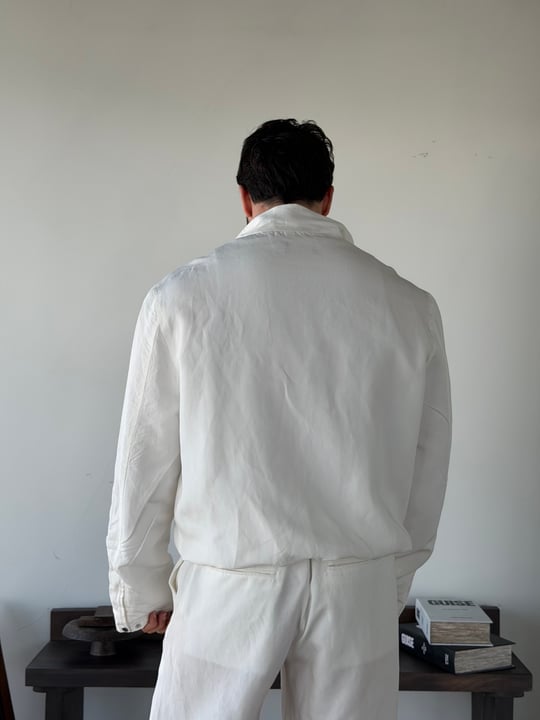 Levin Linen / Tensel Beyaz Ceket