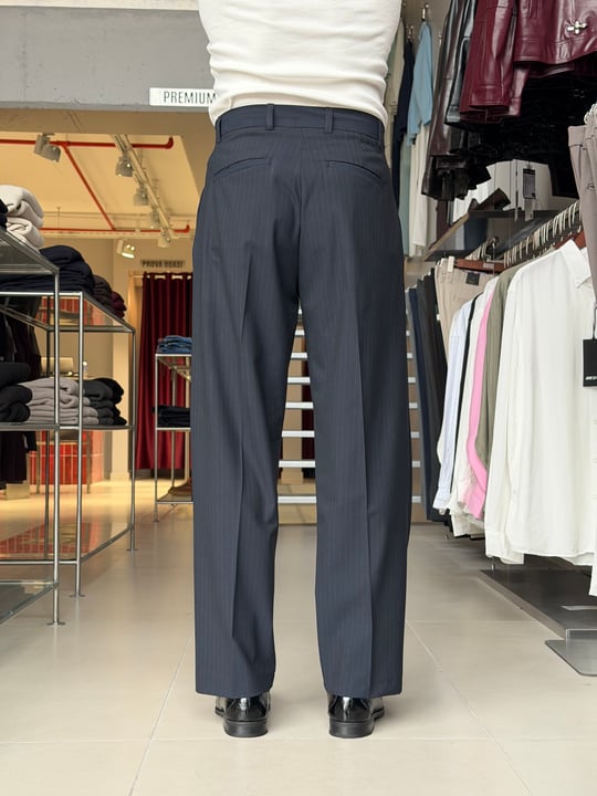 Panthera Lacivert Çizgili Baggy Pantolon