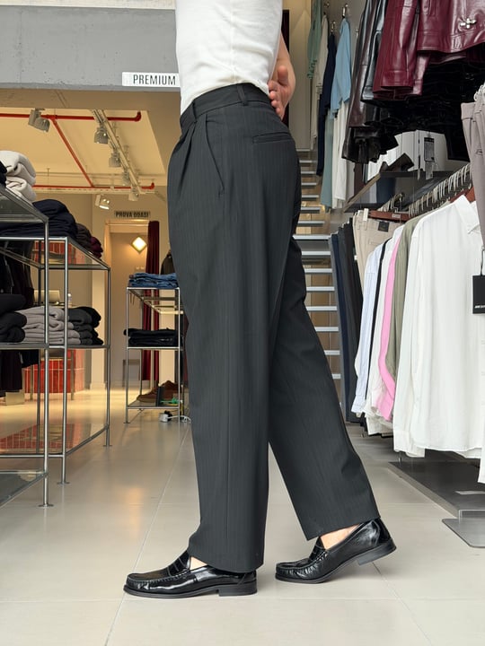 Panthera Siyah Çizgili Baggy Pantolon