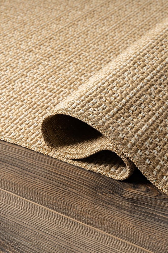 Tiora TI004A Bej Jüt Halı Naturel Sisal Örme Hasır Modern Yıkanabilir