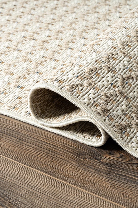 Tiora TI006A Krem Jüt Halı Naturel Sisal Örme Hasır Modern Yıkanabilir