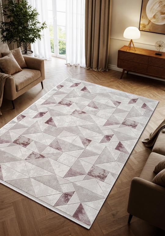 Porto PP001G Gri Modern Desen Akrilik Halı | Cotto Home