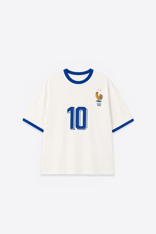 FIFA WORLD CUP 26™ Fransa Oversize Tişört Ekru