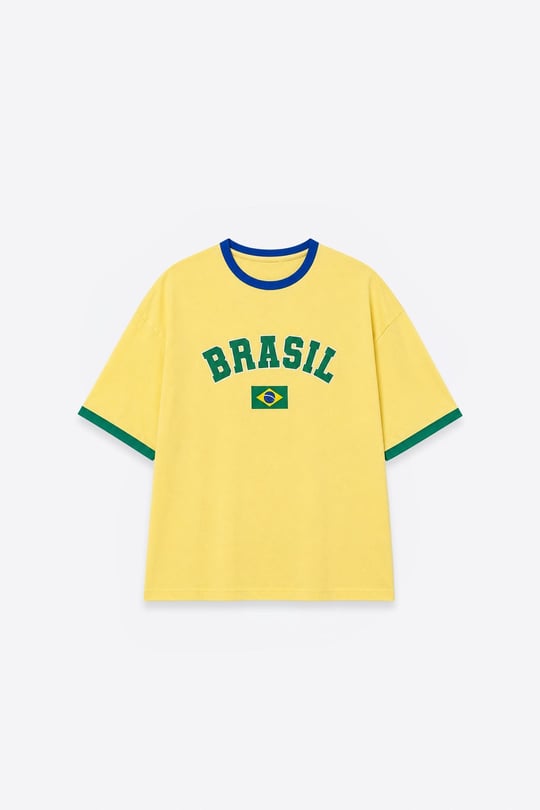 FIFA WORLD CUP 26™ Brezilya Oversize Tişört Sarı