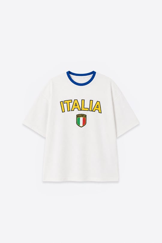 FIFA WORLD CUP 26™ İtalya Oversize Tişört Beyaz