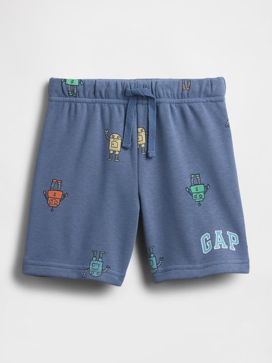 GAP Erkek Bebek Relaxed Fransız Havlu Kumaş Logo Pull-On Şort Lacivert