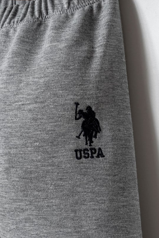 U.S. Polo Assn Erkek Bebek  3lü Takım Gri Melanj