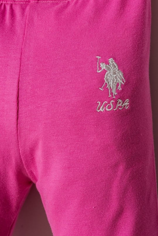 U.S. Polo Assn Kız Bebek  3li Takım Pembe