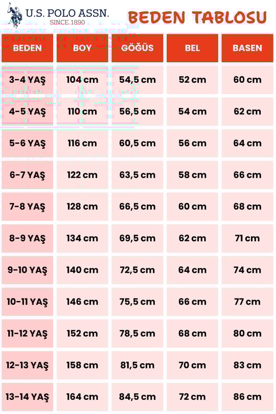 U.S. Polo Assn Kız Çocuk  2 li Bermuda T-şhirt Takım Gül Kurusu