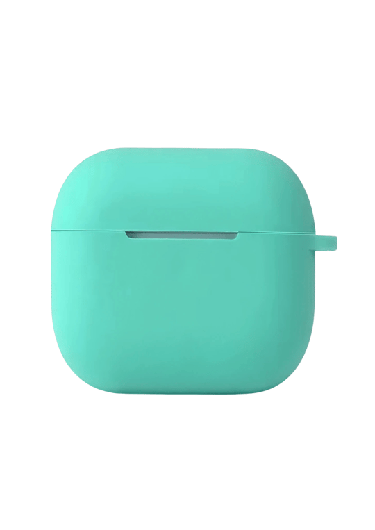 Silikon Airpods KılıflarıNEWFACEHNG04Apple AirPods 4 (4. Nesil) Hang Askılı Şeffaf Silikon Kılıf – Turkuaz