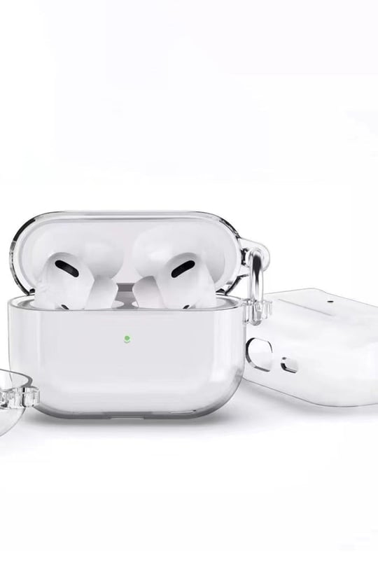 Apple Airpods Pro 2 (2.nesil) Shell Kılıf - Simli Şeffaf