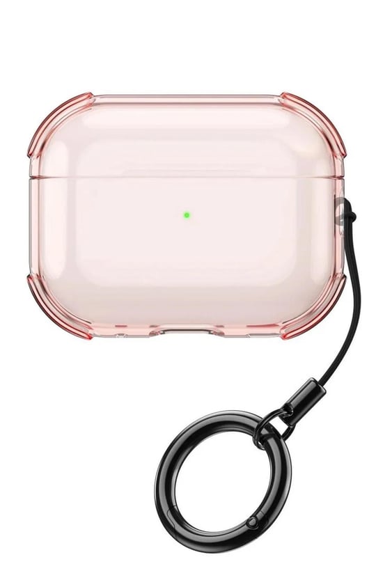 Apple AirPods Pro 3 (3. Nesil) Showy Parlak Darbeye Dayanıklı Koruma Kılıfı – Rose