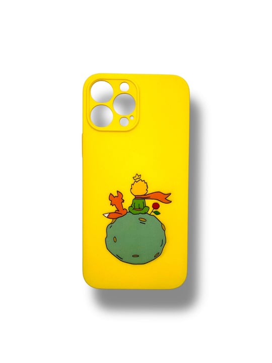SİLİKON BASKI KILIFLARDIVERSECASESLKN40Apple Iphone 13 Pro Max Silikon Küçük Prens Baskı Kılıf - Sarı