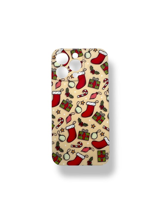 SİLİKON BASKI KILIFLARDIVERSECASESLKN72Apple Iphone 14 Pro Silikon Yılbaşı Tema 2 Baskı Kılıf