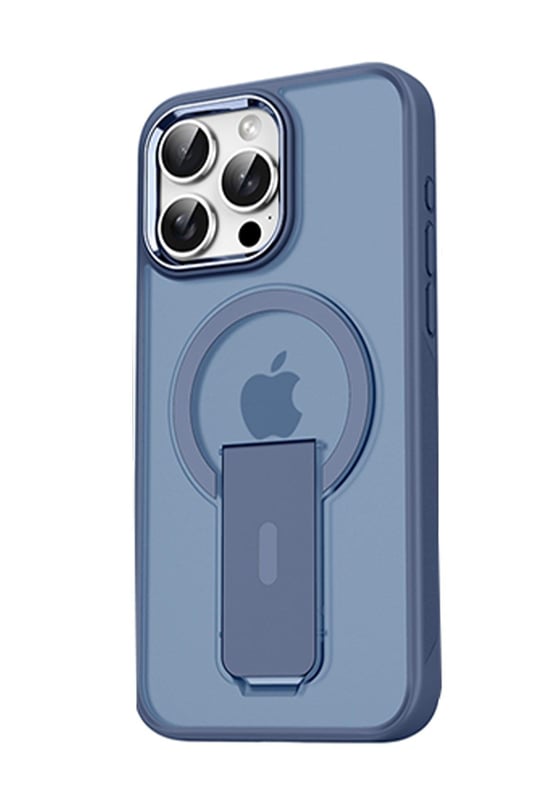 Apple iPhone 14 Pro Tork Magsafe Standlı Kapak - Lacivert