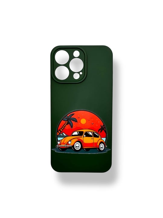 SİLİKON BASKI KILIFLARDIVERSECASESLKN48Apple Iphone 15 Pro Max Silikon Vosvos Baskı Kılıf - Koyu Yeşil
