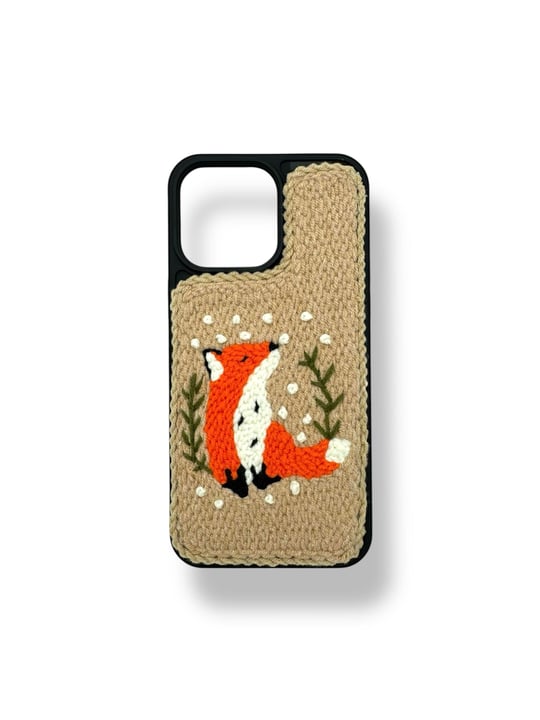 PUNCH İŞLEMELİ KILIFLARDIVERSECASEPNCH175Apple Iphone 15 Punch İşlemeli Kılıf - Kızıl Tilki Desenli