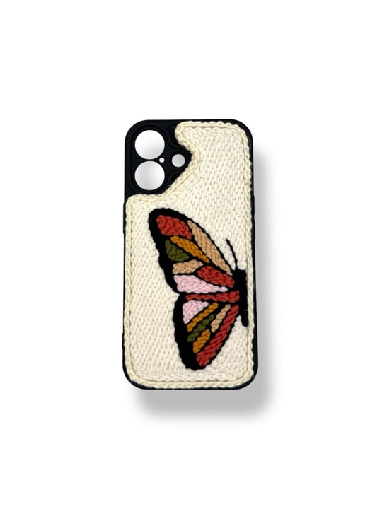 PUNCH İŞLEMELİ KILIFLARDIVERSECASEPNCH139Apple Iphone 16 Plus Punch İşlemeli Kılıf - Kelebek Desenli