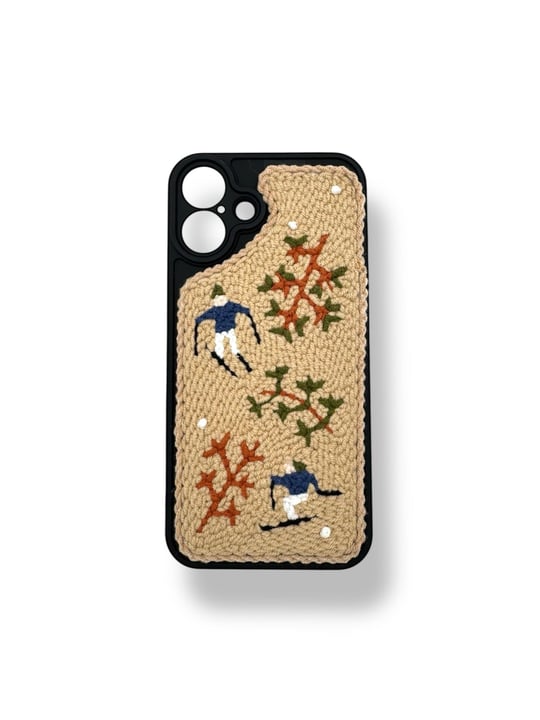 PUNCH İŞLEMELİ KILIFLARDIVERSECASEPNCH195Apple Iphone 16 Plus Punch İşlemeli Kılıf - Retro Kayak Desenli