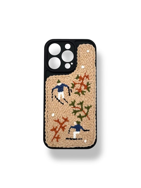 PUNCH İŞLEMELİ KILIFLARDIVERSECASEPNCH194Apple Iphone 16 Pro Max Punch İşlemeli Kılıf - Retro Kayak Desenli