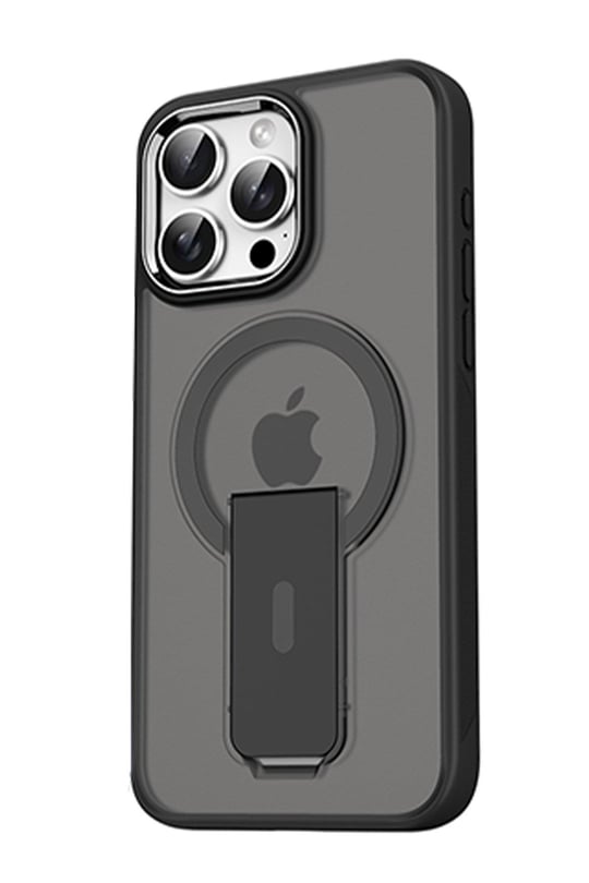 Apple iPhone 16 Pro Max Tork Magsafe Standlı Kapak - Siyah