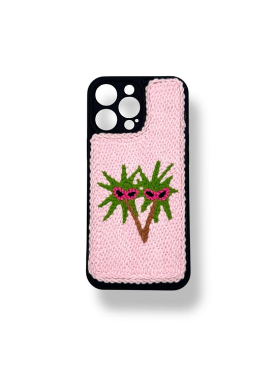 PUNCH İŞLEMELİ KILIFLARDIVERSECASEPNCH159Apple Iphone 16 Pro Punch İşlemeli Kılıf - Cool Palmiye Desenli
