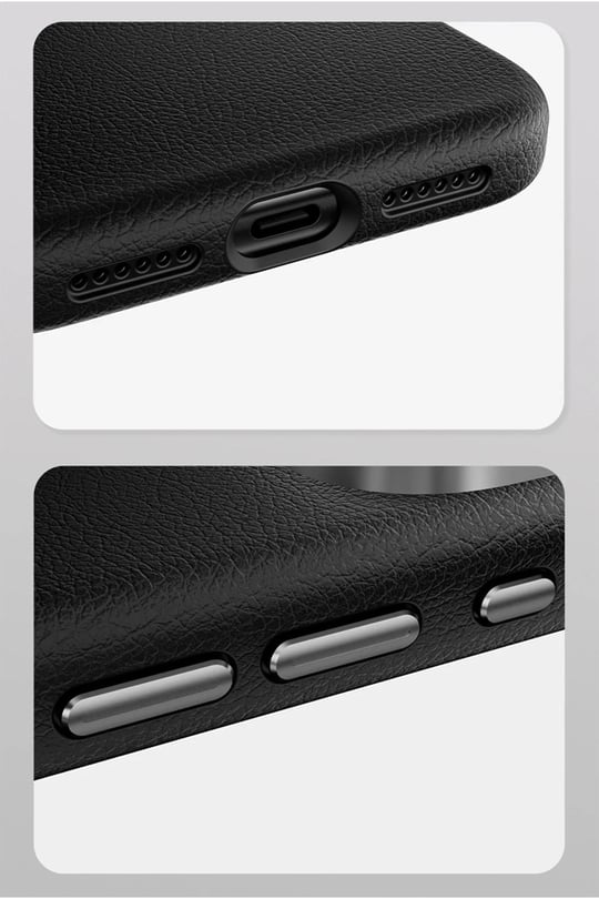 Apple iPhone 17 Pro MagSafe Uyumlu Deri Telefon Kılıfı – Beyaz Wonder Seri