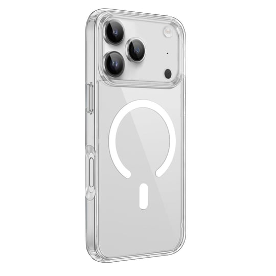 Apple iPhone 17 Pro PC Real MagSafe Darbeye Dayanıklı Crystal Kılıf –  Şeffaf