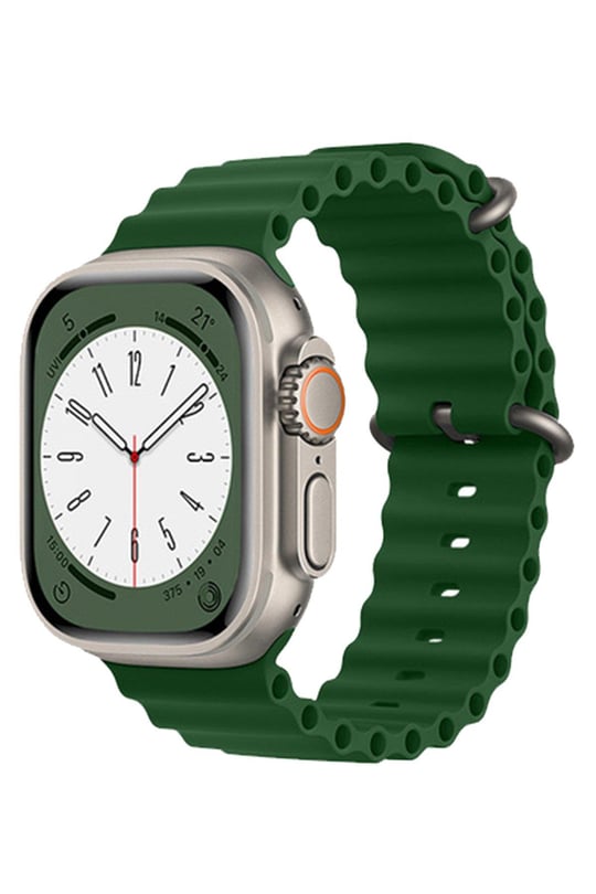 SİLİKON KORDONLARNEWFACEOCN02Apple Watch 38mm/40mm/41mm Ocean Kordon - Koyu Yeşil