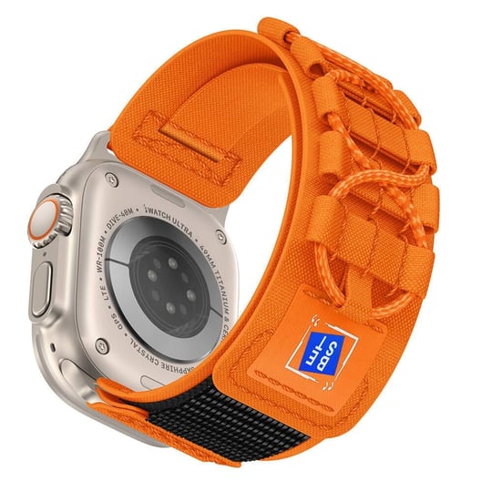 Apple Watch 42mm / 44mm / 45mm / 46mm / 49mm Tactical Loop Hasır Kordon - Turuncu
