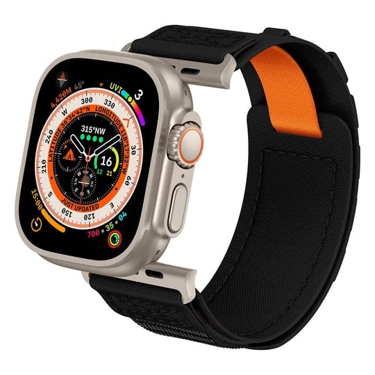 Apple Watch 42mm / 44mm / 45mm / 46mm / 49mm Tactical Loop Hasır Kordon - Siyah