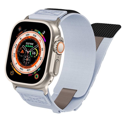 Apple Watch 42mm / 44mm / 45mm / 46mm / 49mm  Tactical Loop Hasır Kordon - Gri