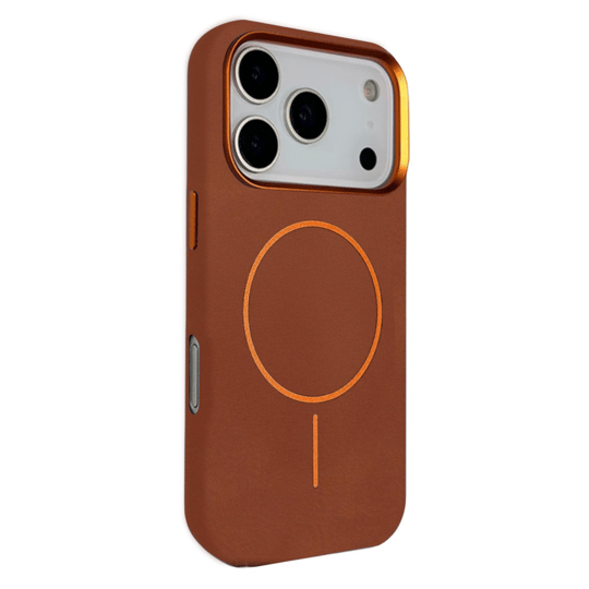 Joko iPhone 17 Pro Luno MagSafe Uyumlu Deri Kılıf – Kahverengi