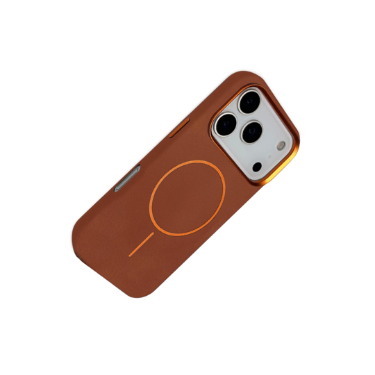 Joko iPhone 17 Pro Luno MagSafe Uyumlu Deri Kılıf – Kahverengi
