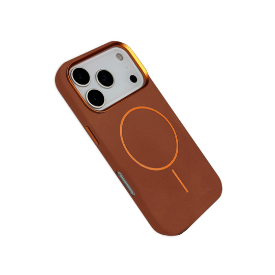 Joko iPhone 17 Pro Luno MagSafe Uyumlu Deri Kılıf – Kahverengi