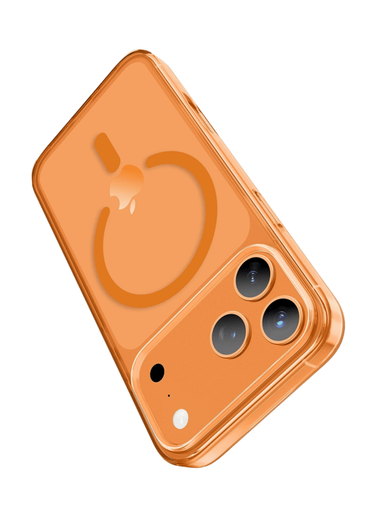 Keephone iPhone 17 Pro Glaze MagSafe Uyumlu Darbeye Dayanıklı Kılıf – Turuncu