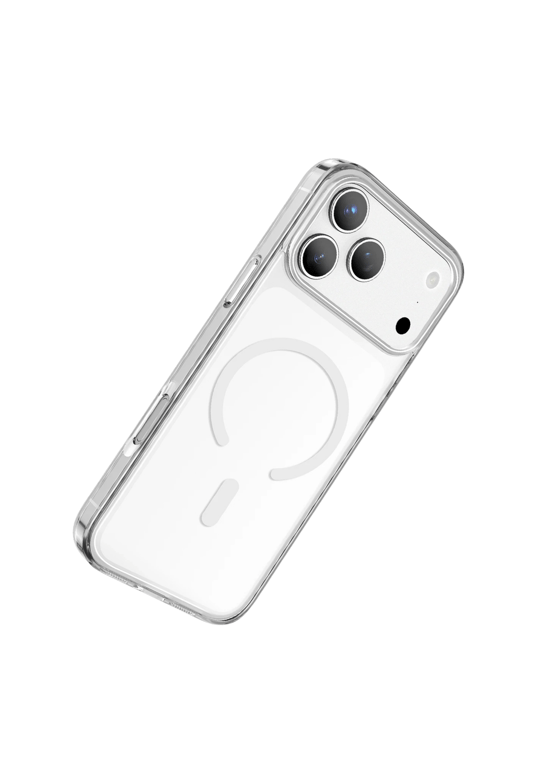 Keephone iPhone 17 Pro Max Glaze MagSafe Uyumlu Darbeye Dayanıklı Kılıf – Şeffaf
