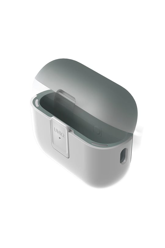 Uniq Apple Airpods Pro 2 (2.nesil) Clyde Kilitli Kılıf - Beyaz