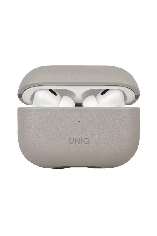 Uniq Apple Airpods Pro 2 (2.nesil) Lyden DS Deri Kılıf - Bej