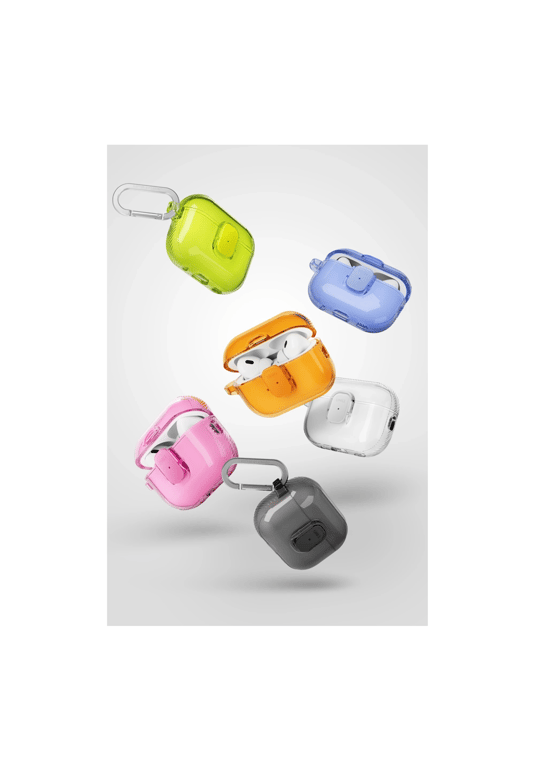 Uniq AirPods Pro 3 (3. Nesil) Glase Pro Darbeye Dayanıklı Koruma Kilitli Kılıf – Yeşil
